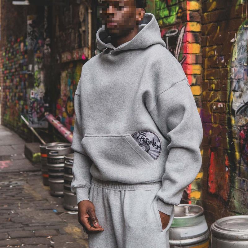 European and American autumn and winter casual pullover retro street trend hoodie