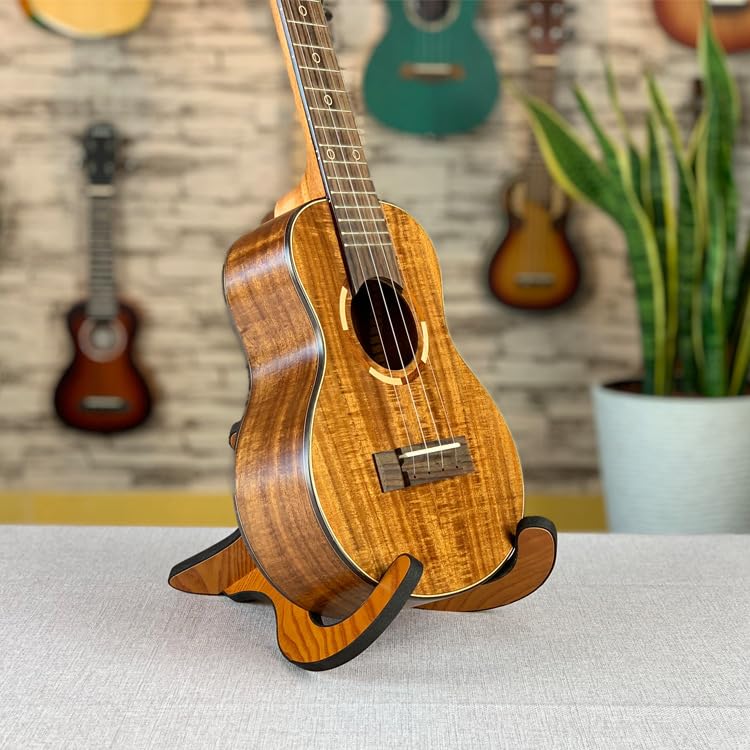 Homefunny Dřevěný Skládací Stojan na Hudební Nástroje Držák Podpěra pro X-kový Ukulele/Mandolínu/Housle