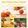 2Pcs Durable Plastic Lemon Squeezer Set Ergonomic Designs Hand Press Juicer for Easily Citrus Fruit Squeezing