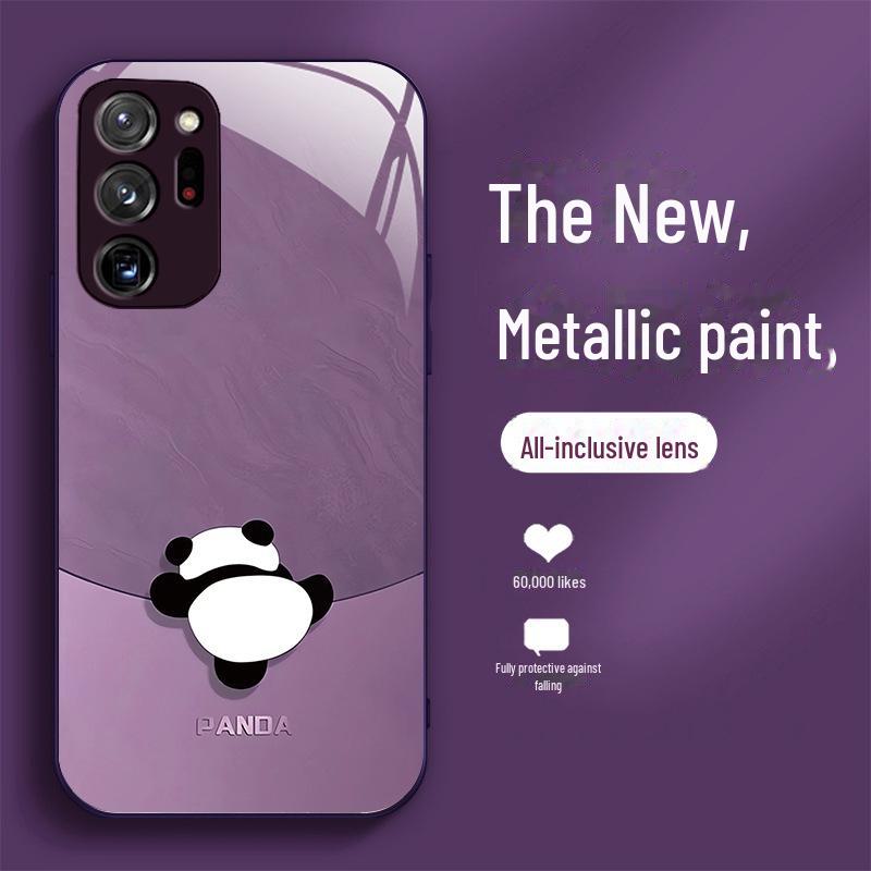 

Чохол для Samsung A01 Note10Pro M40 A12 з рідким склом Panda та захистом об єктива Galaxy Note 10 Plus