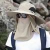 1Pcs Full Face Cover Fishing Hat Sun Cap Summer Hat Outdoor Anti UV Hiking Hat  Women Men