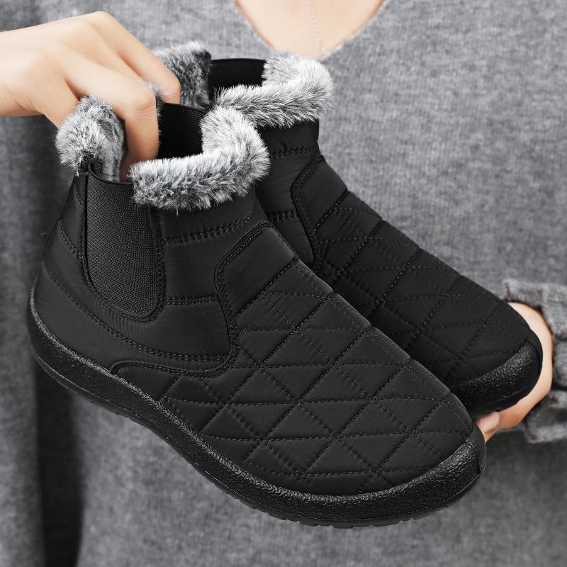 Snow Boots, Cotton Shoes, Cotton Boots with Fleece and Thickened, Women's Boots, Versatile Women's Shoes