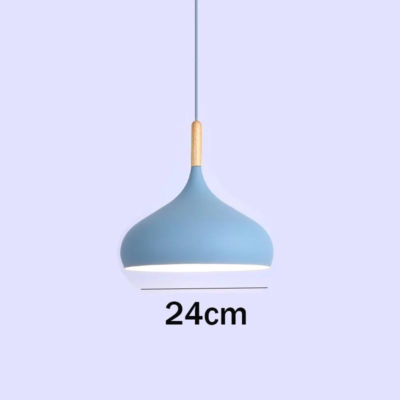 Iron Pendant Light Dia 26cm Colorful Restaurant Kitchen Home Ceiling Lamp Vintage Hanging Light Lampshade Decorative Lamps Ce