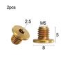 High Performance Bicycle Bleed Screw Kit 2pcs with O Rings for Brake Systems