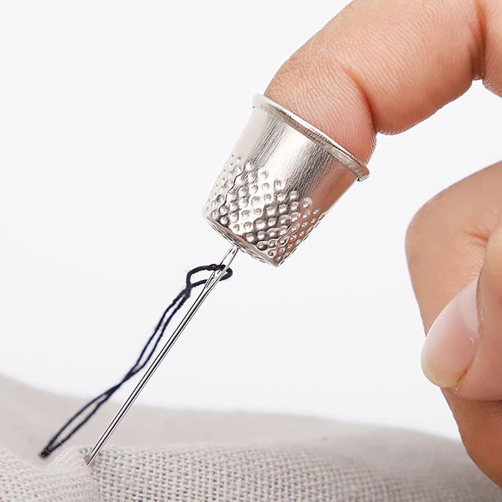 20PCS Metal Sewing Thimbles Finger Thimble Protector Shield Pin Needles Partner DIY Embroidery Handmade Sewing Accessories