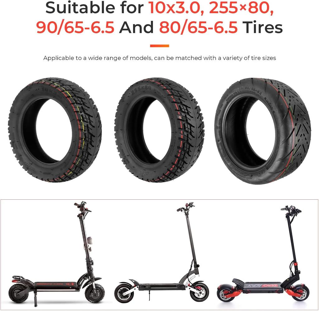 Enhanced 90/65-6.5 with 90 Degree Bend Replacement Tube for Dualtron Thunder Speedual Plus Zero 11X