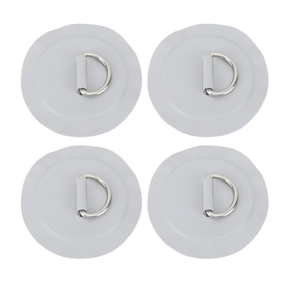 4PCS Lightweight D Ring Patch Round Kayak D Ring Portable Inflatable Boat D Ring for Kayak