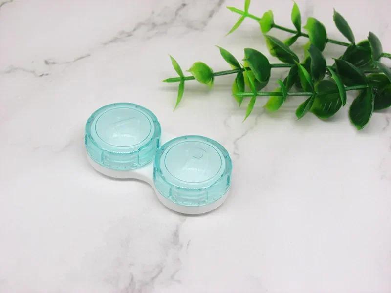 Mode Pinzette Saugnapf Mini Kontaktlinsenbehälter Set Mädchen Farbige Kontaktlinsen Box Augen Kontaktlinsenbehälter