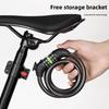 Bicycle Lock With Password Code Secure Steel Cable For Mountain Bike And City Commute