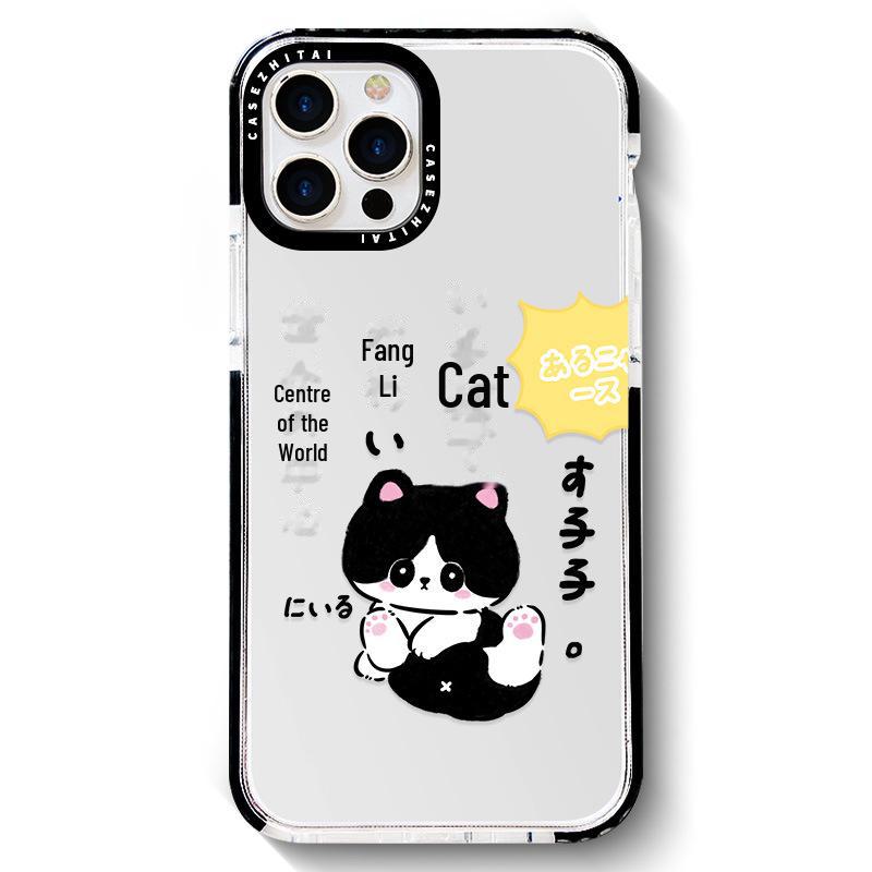 

Zhitai Apple 16 Phone Case for iPhone 15/14: Black, Dual-Color, Smiley Face Design, Fits 12 Pro Max/XS/XR. iPhone 15