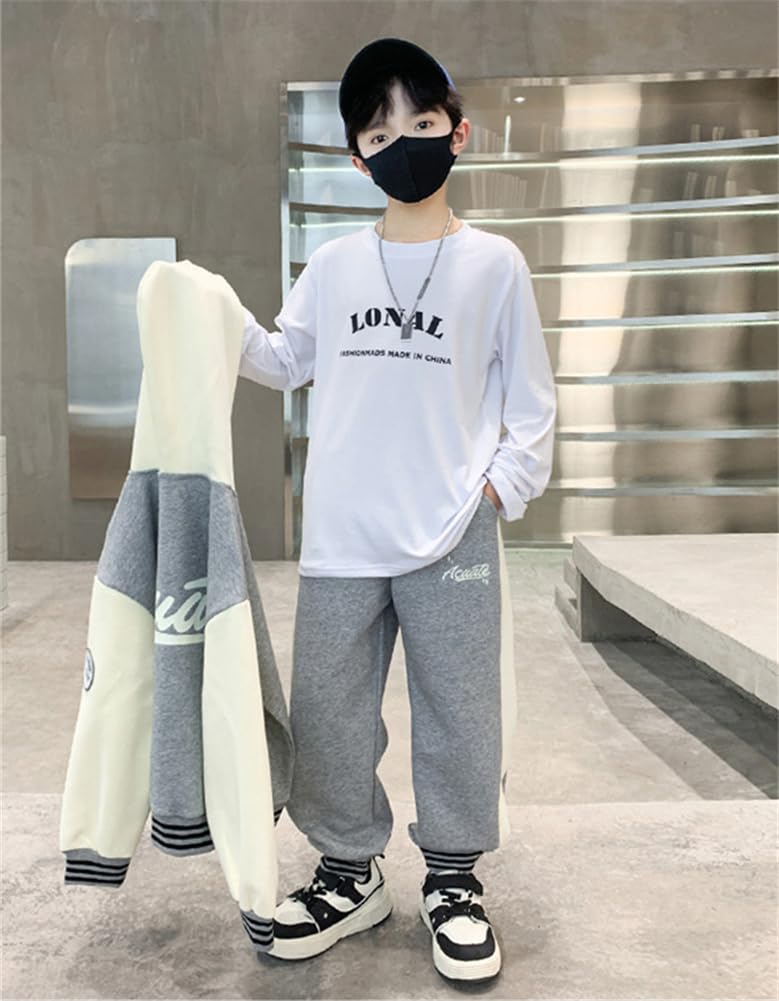 KOSIKINI Tracksuit featuring a Long Sports and Sizes and perfect for spring and This junior tracksuit set makes a great Day gift for 2-Piece Boys'