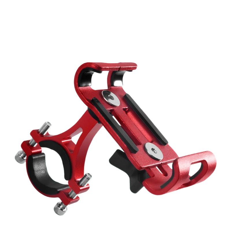 Aluminum Alloy Anti-slip Bracket Support 360 Rotate Metal Motorcycle Bicycle Phone Holder GPS Clip Bike Phone Stand for Phone