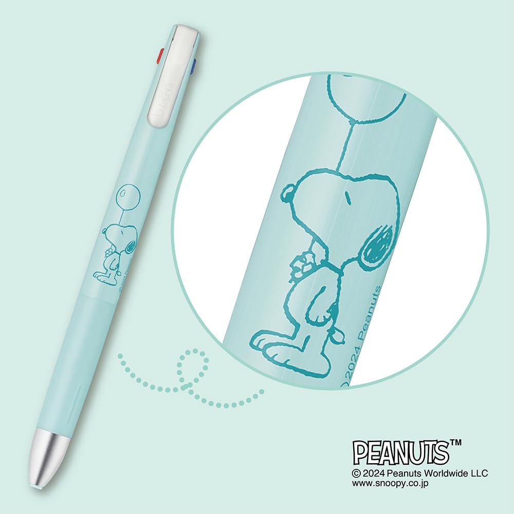 Zebra Multicolor Ballpoint Blen Blue Pen, 3C, 0.5mm, Snoopy, Barrel, B3AS88-SN-BL