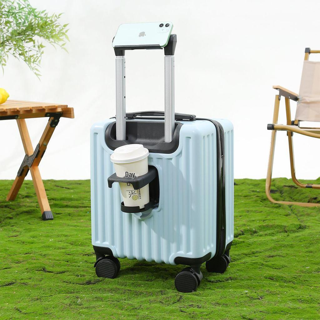 14" Kompaktowa Walizka na Kółkach 20x30x40cm - Bagaż Podręczny Zamek Szyfrowy Skórzana Walizka na Podróże Wiosenne/Jesienne