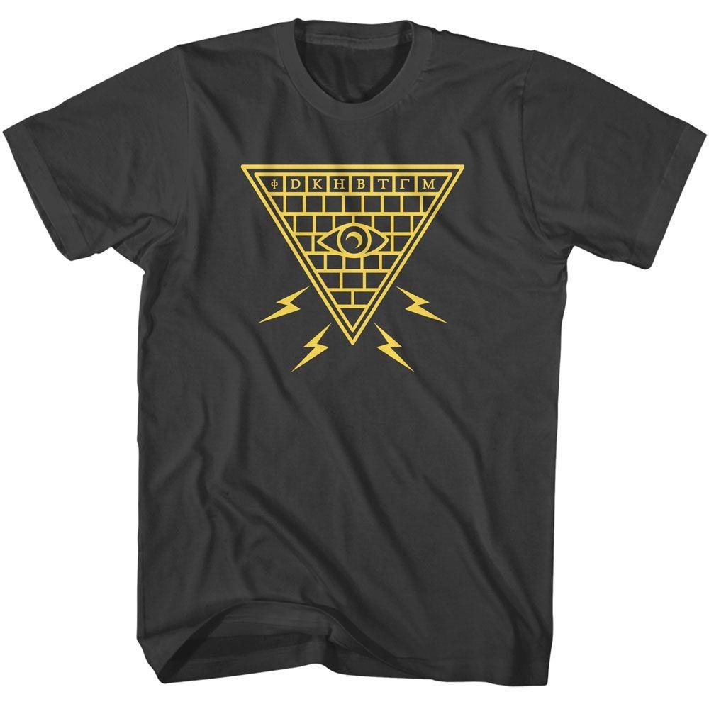 iDKHOW Pyramid Lightning Smoke Music T-shirt Tops Tees Men's Women's Unisex