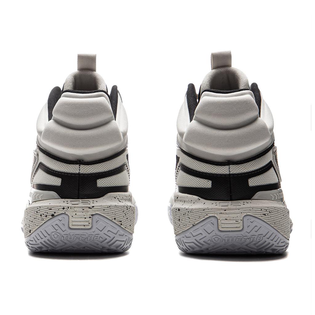 Li Ning Light Speed 2MID Cushioning Slip Resistant Abrasion Resistant Mid Top Basketball Shoes Men's Gray Black ABPU057-1