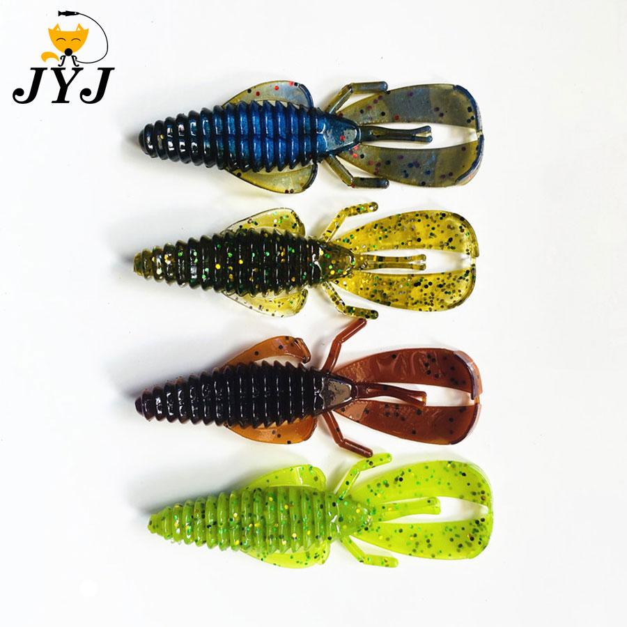 10pcs 8cm Soft Bug Shrimp Craws Worm Lure Baits ,silicone Artificial Shrimp Prawn for Bass Perch Pike Lure Bait