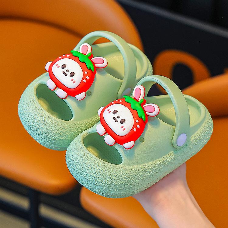 

2026New children s slippers, toddler clogs, little girls baby sandals for summer indoor and outdoor wear 30-31Inner Length19cm abo