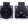 Ip44 Waterproof European Socket For Type E/f,16a,german/french Industrial Dustproof Socket With Cover