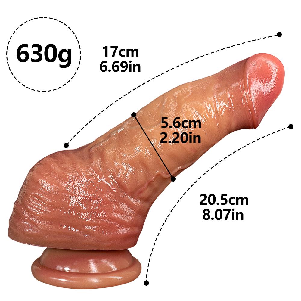 Doppelter flüssiger Silikon-künstlicher Penis-Make-up-weiblicher Masturbator dicker langer Urlaubs-Penis für Erwachsene