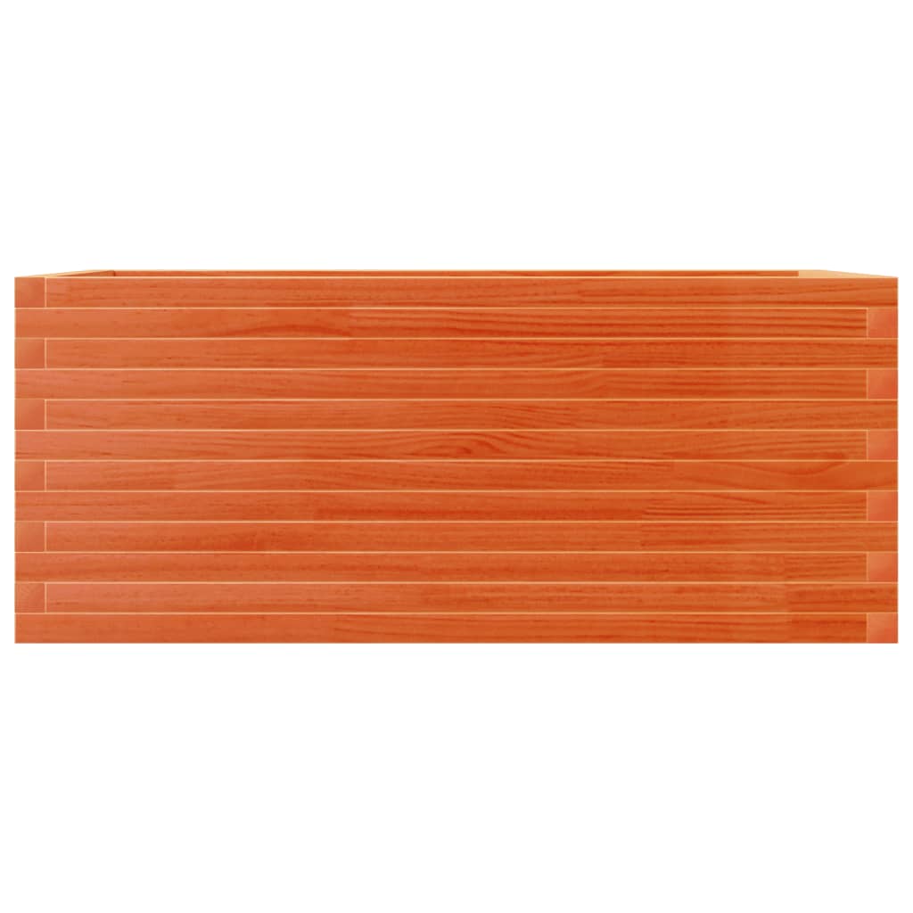 Plant Pot Wax Brown 110 X 60 X 46 Cm Solid Pine Wood