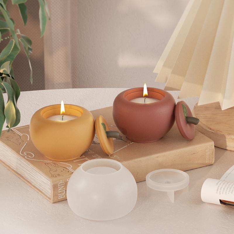 Schlangenfrucht Kerzenhalter Formen, Harzbehälter Formen mit Deckelformen zum Herstellen von Kerzengläsern, Schmuckkästchen, Teelichthaltern