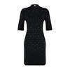 Black Stone Detailed Interlock Mini Knitted Dress Twoaw24el00395