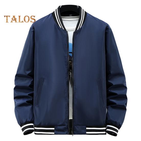 

Мужская бейсбольная куртка с воротником-стойкой и длинным рукавом в полоску, в стиле пэчворк, спортивная куртка с застежкой-молнией, верхняя одежда для спортзала с карманами L синий