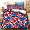 New 3D Print Britain United Kingdom Flag Bedding Set Double Twin King Duvet Cover Comforter Pillowcase Boys Girls Adults Bedroom