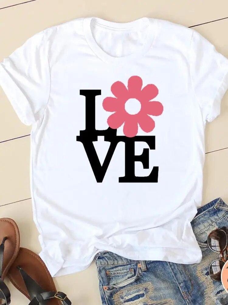 Dragonfly Sweet Trend 90. let Roztomilý Módní Potisk Dámská košile Tričko s krátkým rukávem Ležérní Dámské Oblečení Dámské tričko s grafikou