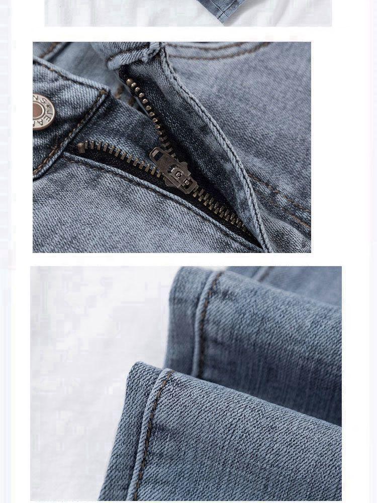 2023 Dámské Slim Džíny s Vysokým Pasem a Push-Up Efektem - Trendy Podzimní Tužkové Kalhoty Devítidélkové