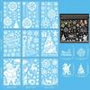 White Castle Christmas Window Sticker Self Adhesive Static Cling Decals  Xmas Season
