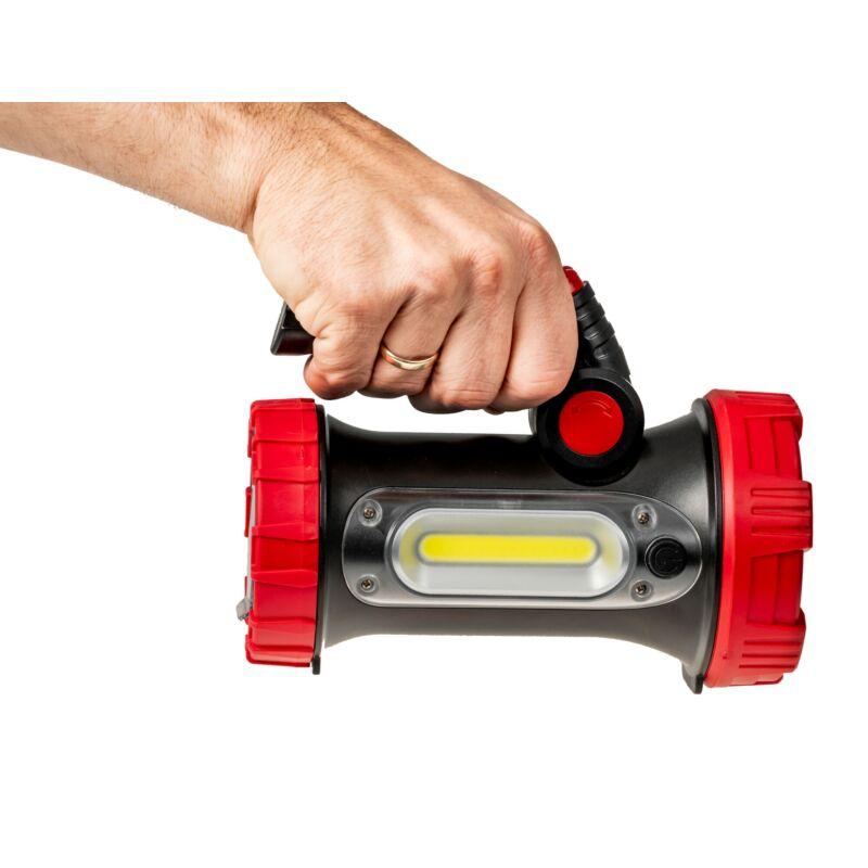 Led Flashlight With Rechargeable Battery, Movable Handle 350Lm+180Lm - 100-Os-215