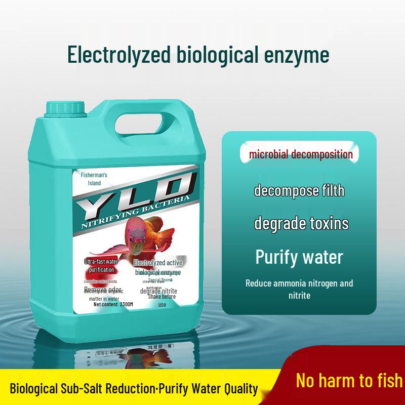 Bio-Enzyme Aquarium Purifier: Decomposes Ammonia, Nitrogen, Nitrite; Supports Nitrifying Bacteria & Reduces Algae.