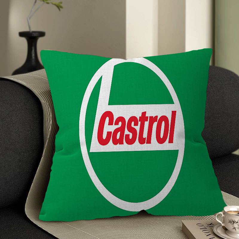 British Petroleum Company C-Castrol Cushion Cover Car Throw Pillow Case For Sofa Car Christmas Gift 40x40cm 45x45cm
