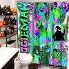 Halloween Magic Props Pattern Bathroom Shower Curtain With 12 Hooks Bathroom Decor And Accessories