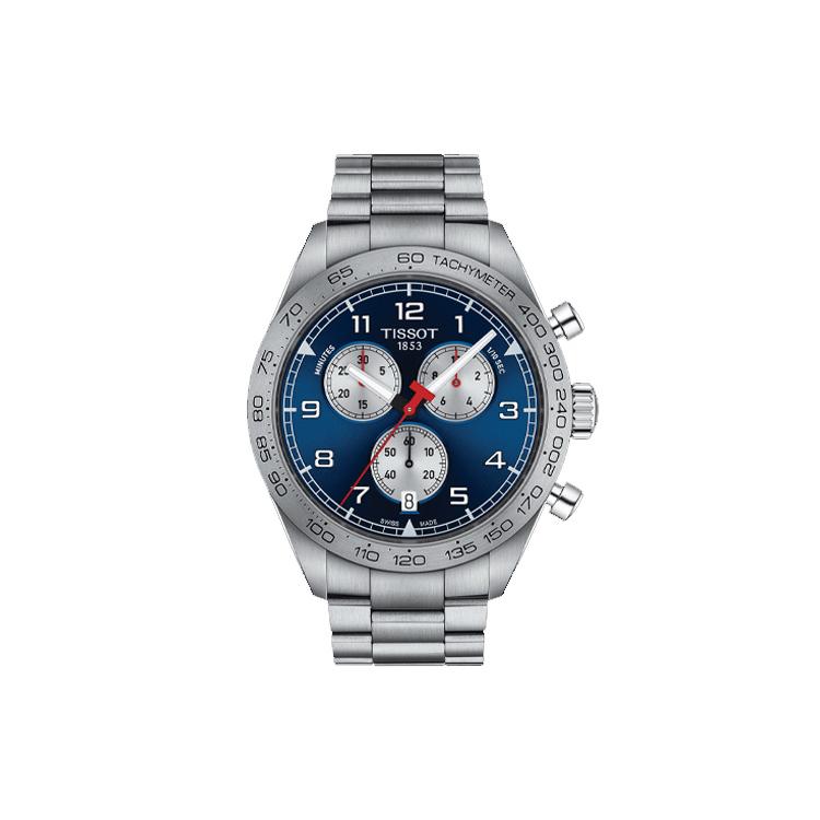 TISSOT 516 Quartz Movement Men's Watches Watch 45mm Blue Dial Stainless Steel Case Stainless Steel Watchband T131.617.11.042.00