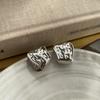 Irregular Texture Earrings, Niche Minimalist Design, Personalized High-End Sense, Wide-Sided Exaggerated Stud Earrings