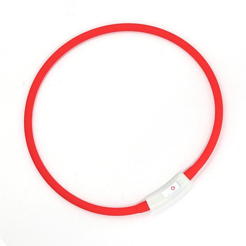 Rechargeable Waterproof LED Dog Collar: Colorful Nighttime Walking Light