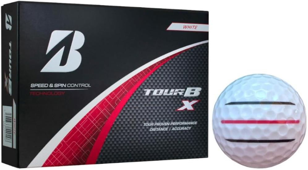 

[Линия HapirakiGolf] Мяч для гольфа Bridgestone TOUR B X XS Модель 2024 года с 3 линиями (XWhite 1 Дюжина3 Строки)