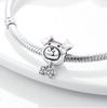 Dog Schnauzer French Bulldog Silver Plated Charm Paws Footprint Charms Beads fit Bracelet DIY Jewelry