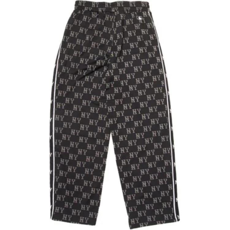 MLB New York Yankees Jacquard Monogram New York Yankees Pants Casual Pants Unisex Black 3APTM0844-50BKS