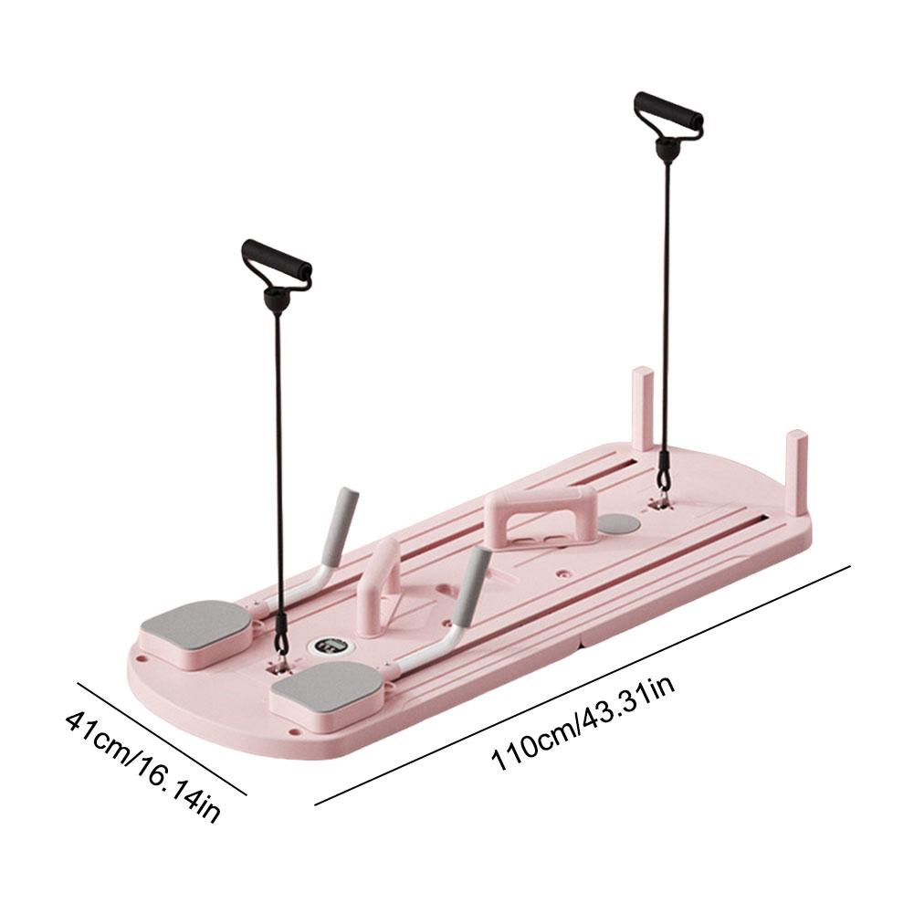 Pilates Reformer Tavola Push-up Tavole per Allenamento Addominale Antiscivolo Pieghevole Fitness Corporeo Macchina Rullo ABS Con Timer O Contatore
