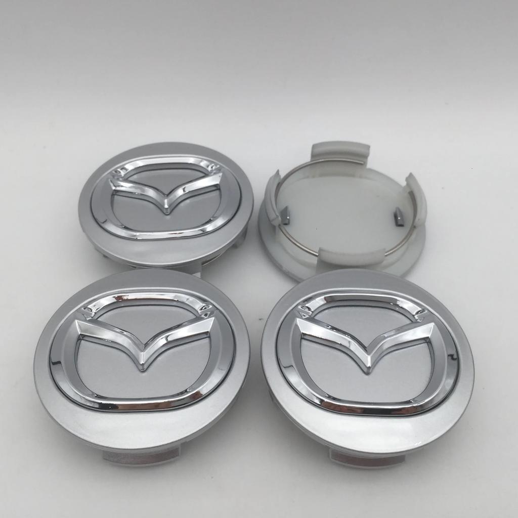 20pcs 3D for Mazda 56mm Car emblem Wheel hub Center Cap Badge covers sticker Decal styling auto Accessories k1