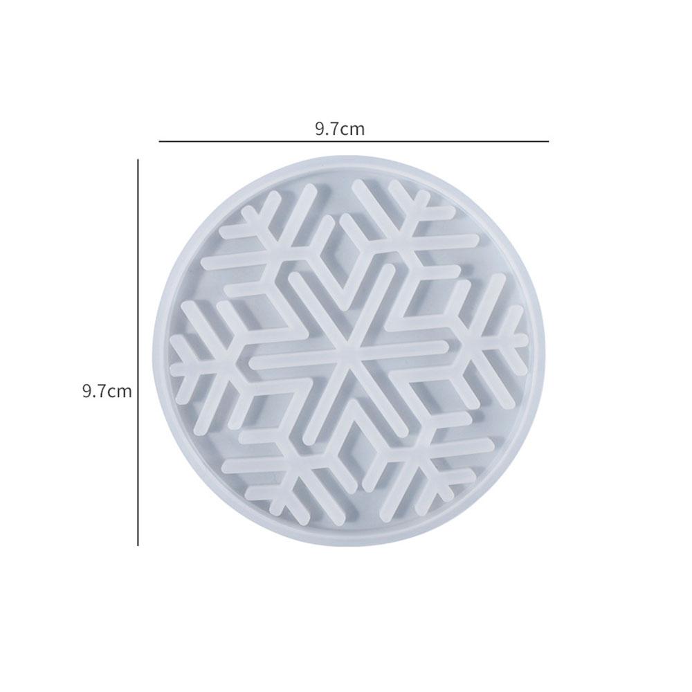 1PC DIY Round Epoxy Resin Mold Hollow Out Coaster Mandala Flower Tray Cup Mat Silicone Mould DIY Home Decor Making