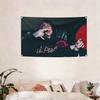 Tapiz de Bandera de Música del Rapero Lil Peep  Póster Musical Impreso Plano Banderín para Bar Pub Decoración de Dormitorio Universitario