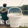 Collapsible Water Bucket Reinforced Thickened Material Large Capacity Multi Purpose Portable Storage Fishing Utility Pail Space Saving