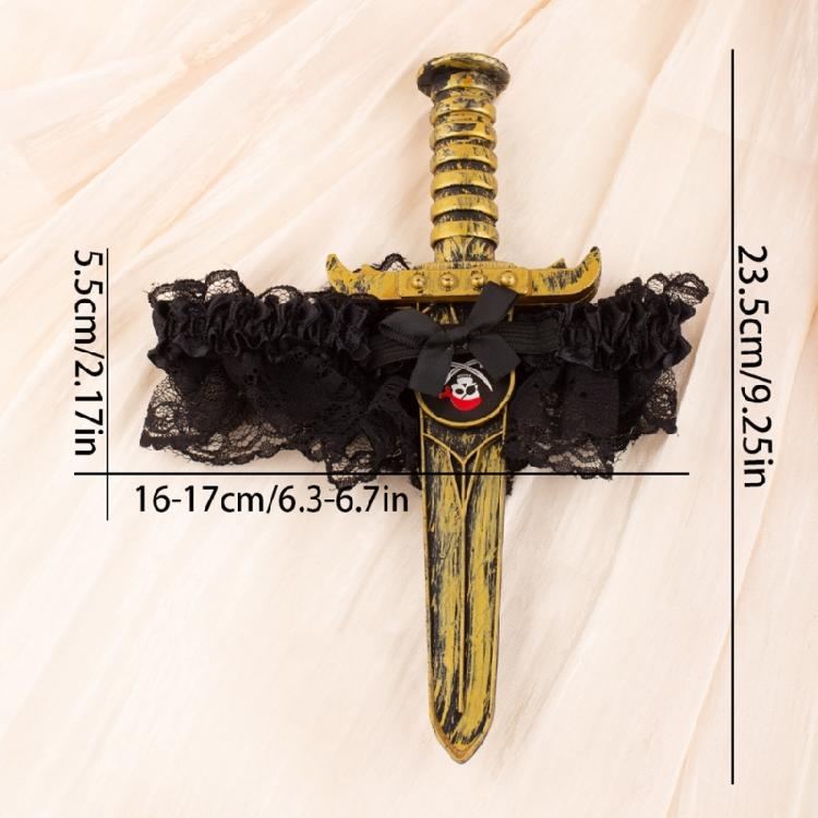 Plastic Lace Leg Wraps Comfortable Design Costume Accessory For Long Hours Wear Theme Parties Performances