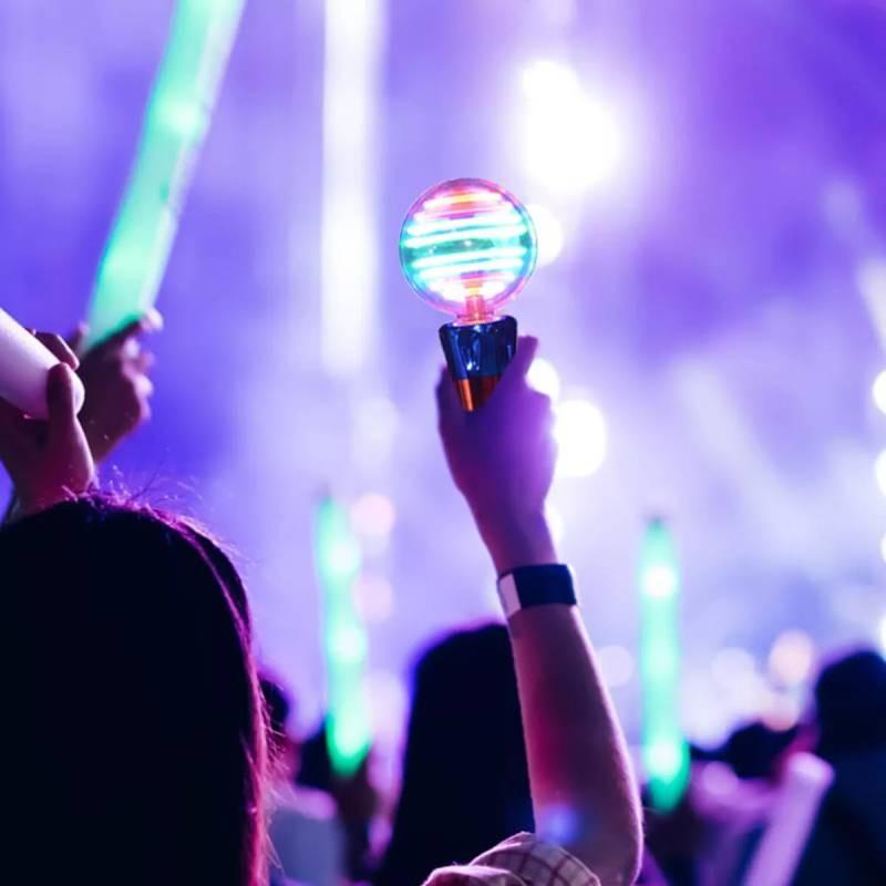Colorful Glowing Led Light Stick Sphere Perfect For Concerts And Children's Performances