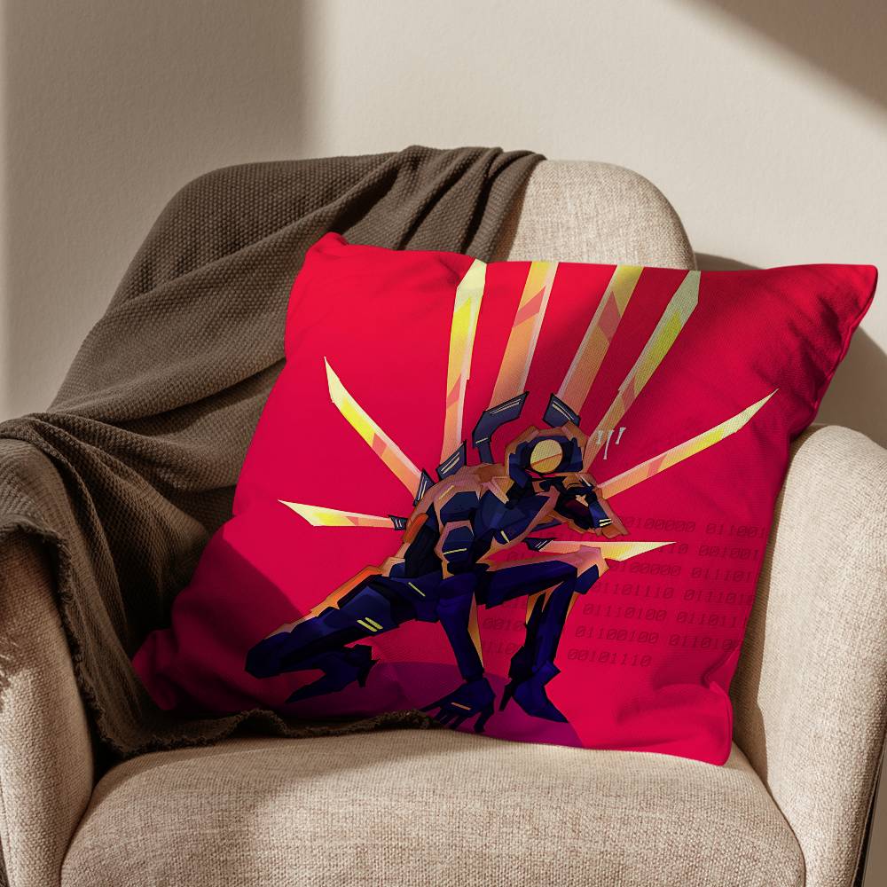 Game ULTRAKILL Layer Fraud Pillow Case Square DoubleSided Printing Short Plush Sofa Cushion Cover Bedroom Bedside Pillow